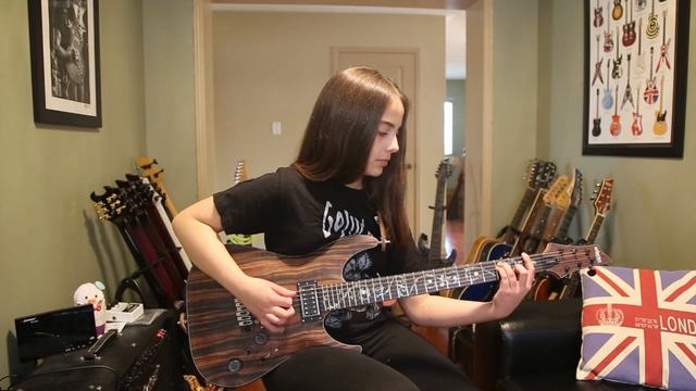 Stranded by Gojira - Guitar Cover - Anastasia B - 14 year old guitarist смотреть онлайн