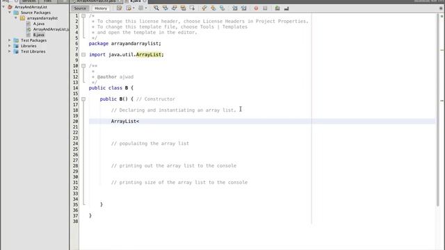 Array Vs Array List in Netbeans Java