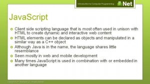 WiBit.Net - Introduction to Computer Programming - 03 - Common Modern Languages - Part 2