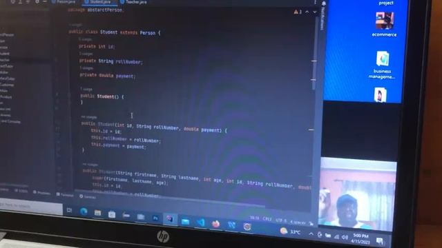 Abstract class in java tutorial with project example
