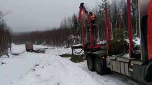 Новогодние будни работа на лесовозе #7