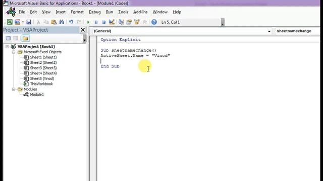 Rename the sheet name by VBA || Hindi || Make Easy Excel смотреть онлайн