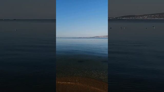 Утро, море, Геленджик, зима