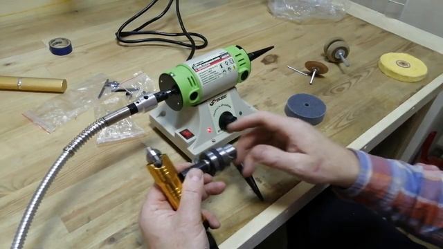 Многофункциональный шлифовально-полировальный станок + рукав-бормашина Scrab BG-3109E