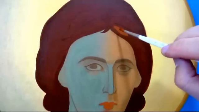 All steps of painting an icon. With master icographer Theodoros Papadopoulos. смотреть онлайн