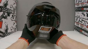 Шлем (интеграл) Origine STRADA Solid черный глянцевый, 98moto.ru