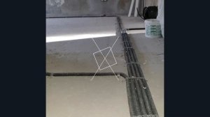 Электрика в квартире по полу.