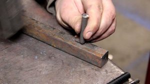 Ковка.Кузнечная прошивка , традиционный кузнечный прием .Blacksmith DIY
