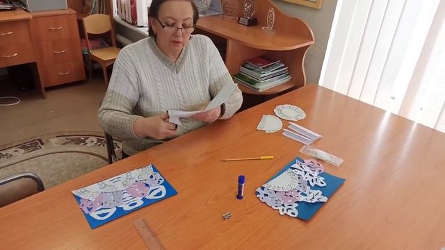 Аппликация "Зимний лес" смотреть онлайн