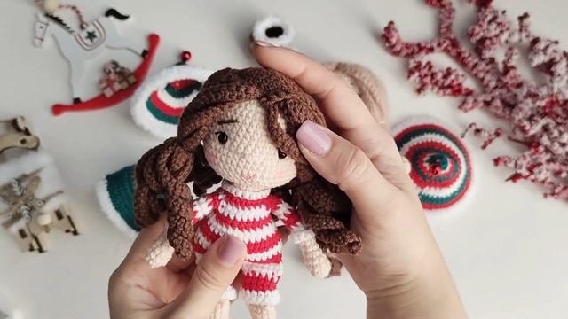 Обзор новой куколки Мари, рассказываю про игрушку и МК #вязаниекрючком #схемывязания