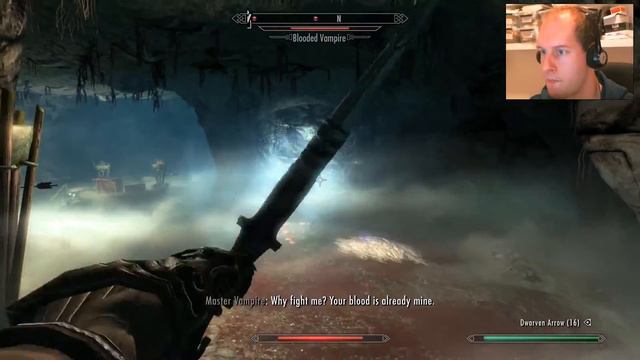 SKYRIM SE Lets Play Ep 57 - Master Vampire In Pinewood Cave