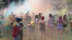 Фестиваль красок холли. Флеш-моб