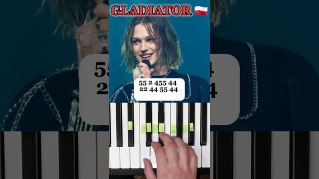 Jann - Gladiator 🇵🇱 (piano tutorial) #jann #gladiator #janngladiator #piano #pianotutorial