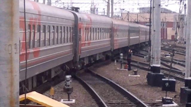 Отправление поезда с Московского вокзала