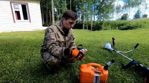 Как навести топливную смесь для косы или пилы STIHL