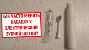 Как часто менять насадку у электрической зубной щетки
