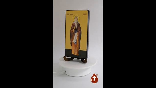 Икона на дереве ручной работы "Макарий Великий, святой"