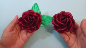 Как сделать цветы из лент _ Идеи поделок из цветов из лент _ Как сделать цветы из лент иглой