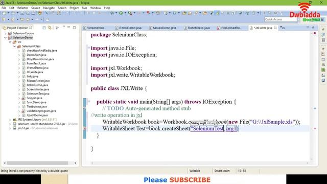 How to perform Write operation in JXL | selenium videos смотреть онлайн