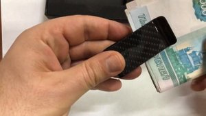 Зажим для денег карбоновый