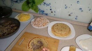 Блинный пирог "Улитка"