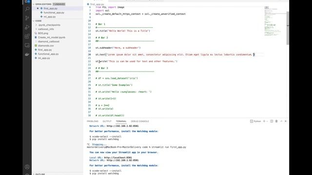 Начало работы с Streamlit - Курсы "Школы Больших Данных" г. Москва