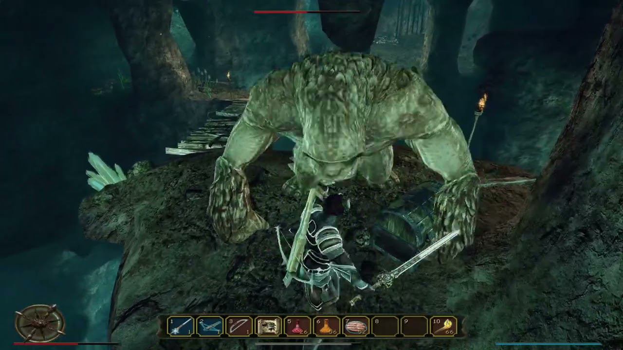 15. Нашёл Урбануса. Пытаюсь попасть к Горну потом и кровью. Gothic 3. Forsaken Gods смотреть онлайн