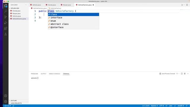 How to Build a Factory design pattern using java with example