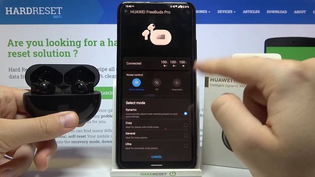 Huawei FreeBuds Pro - How to Activate Noise Cancelling смотреть онлайн