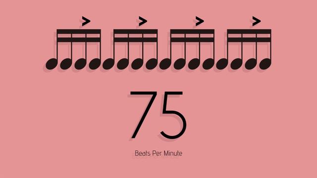 BPM = 75　メトロノーム - metronome - 16分 アクセント1-3 смотреть онлайн