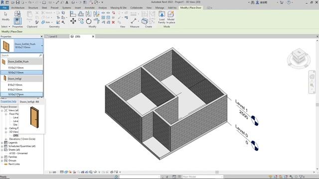 Autodesk Revit 2022 Basic Modeling Tutorial For Beginner [COMPLETE]