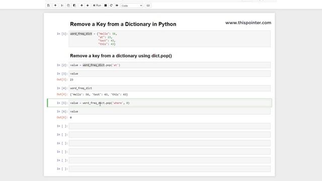 How to Remove a Key from Python Dictionary? Python Dictionary Tutorial #11