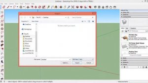 Google Sketchup Part 06  How to Import AutoCAD file in Sketchup