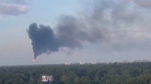 БПЛА атаковал НПЗ в Капотне,Москва.