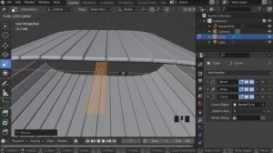 Easy tutorial for beginners. Make a conveyor belt using only Blender modifiers. Blender 2.9x