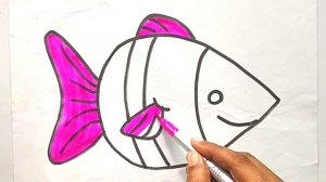 Fun Fish Drawing for Kids ? | Creative Ideas and Step-by-Step Tutorial | Drawing Ideas Box