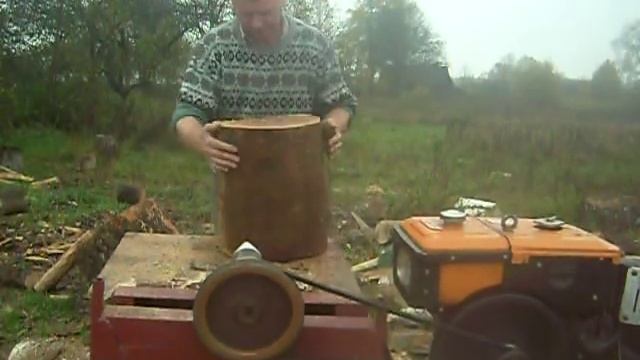 Как быстро колоть дрова без усилий. Винтовой колун. Дровокол