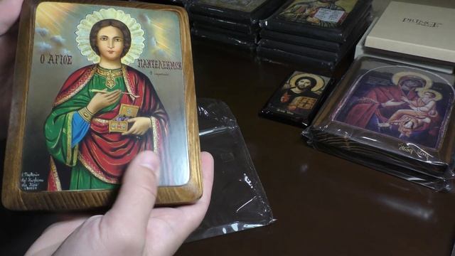 Икона Пантелеймона целителя из Русского монастыря с Афона