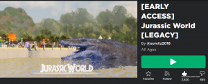 Jurassic World|Roblox game