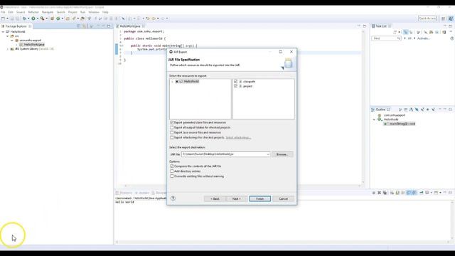 SNHU Export Java Files to JAR смотреть онлайн