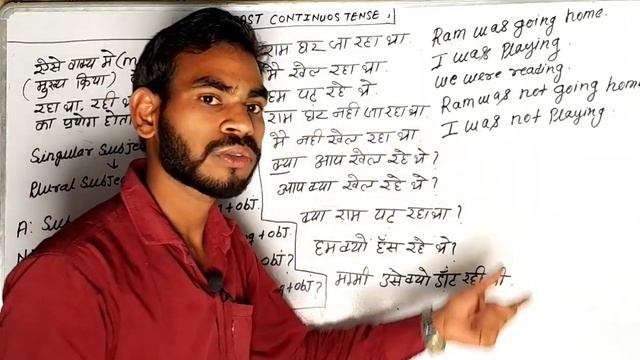Past Continuous Tense | Was/Were + Verb + ing | Learn English Grammar in Hindi English with Ram смотреть онлайн