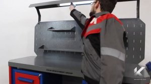 Верстак слесарный металлический Гефест ВС-105-ЭПОБ