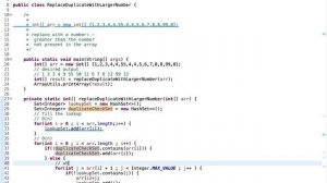 REPLACE DUPLICATE NUMBER WITH LARGER NUMBER #JAVA #CODING #PROGRAMMING #PAYTM #INTERVIEWQUESTION