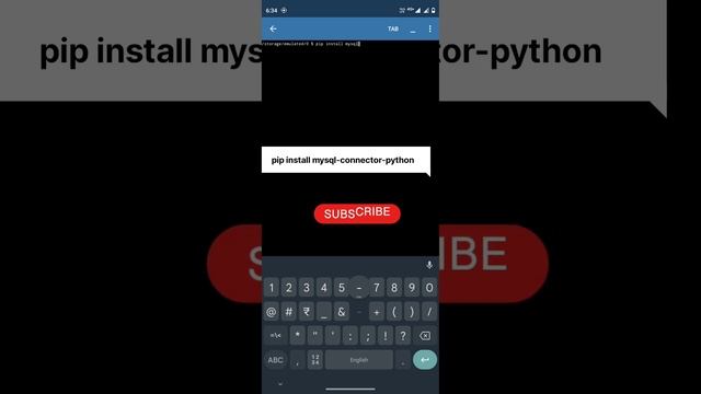 how to Install mySQL Connect in Python in Android