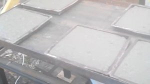 Легкий вибростол с маленьким вибратором Часть №2- в работе