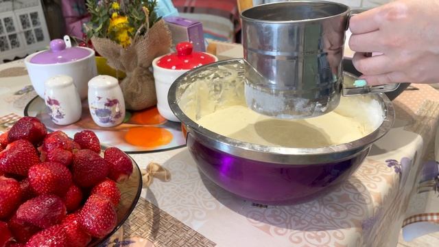 Клубничный Пирог??Рецепты NataVi❤️