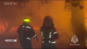 Пожар на рынке Хасавюрта ликвидирован