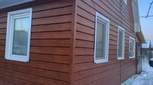 Монтаж металлосайдинга под брус на фасад, СНТ Строитель, Свердловская облась