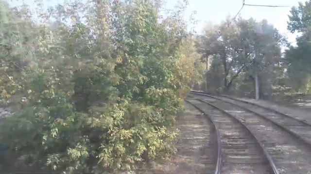 На трамвае 3 маршрута. Мирный переулок - 3 дачная. Плюс беседа с пассажиром про дачные. смотреть онлайн