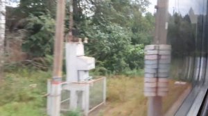 Большая Волга - Дмитров вид из окна электропоезда ЭП2д